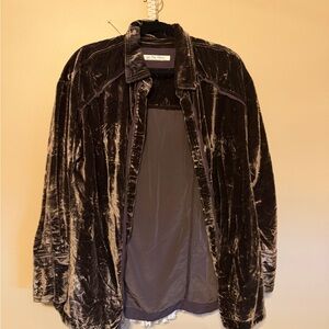 We The Free Velvet Blouse in Brown